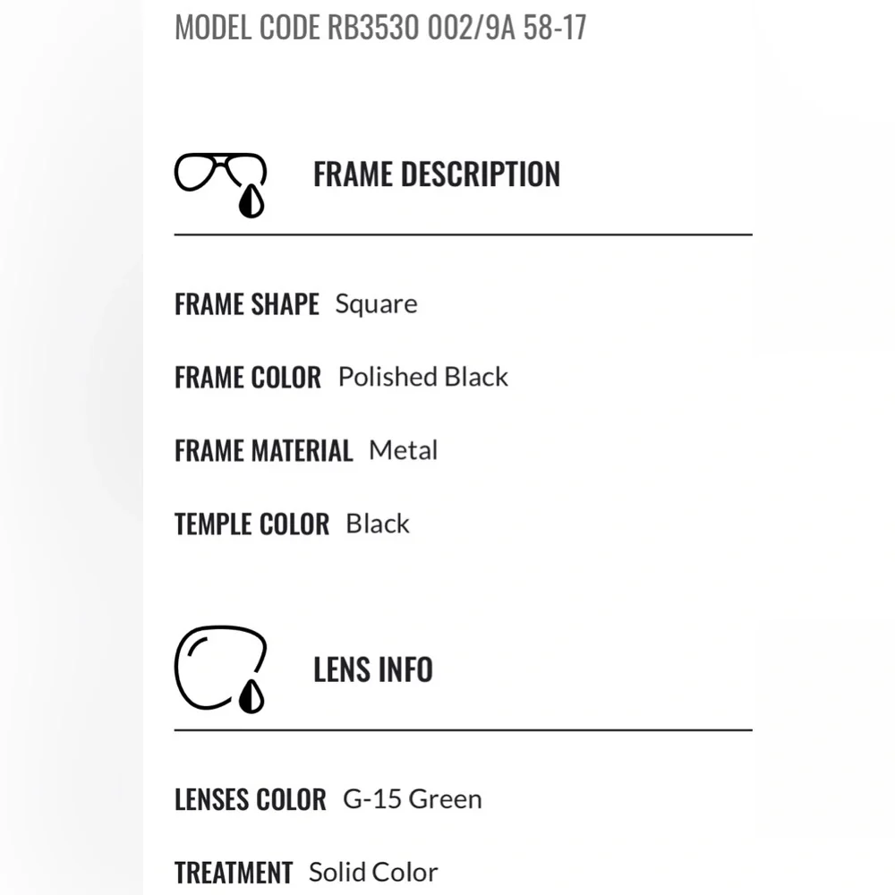 Ray-Ban RB3530 polarized sunglasses w/case - Picture 9 of 10